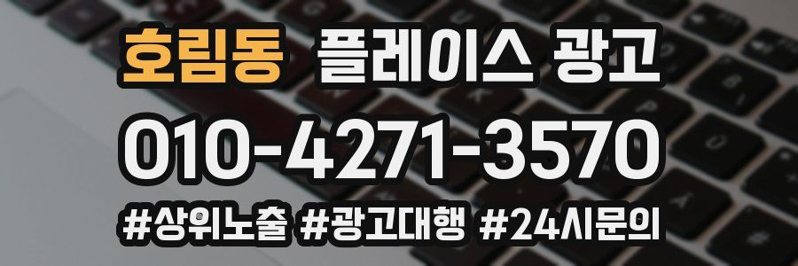 호림동 플레이스 광고