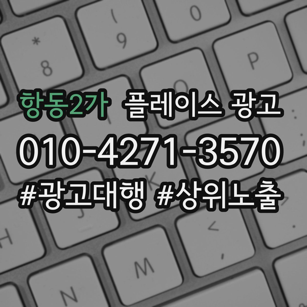 항동2가 플레이스 광고