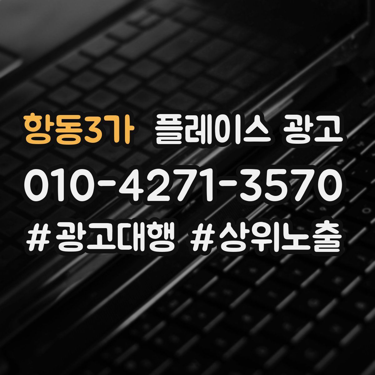 항동3가 플레이스 광고
