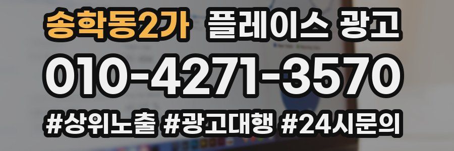 송학동2가 플레이스 광고
