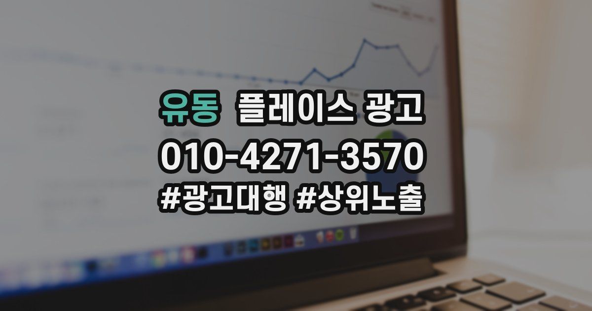 유동 플레이스 광고