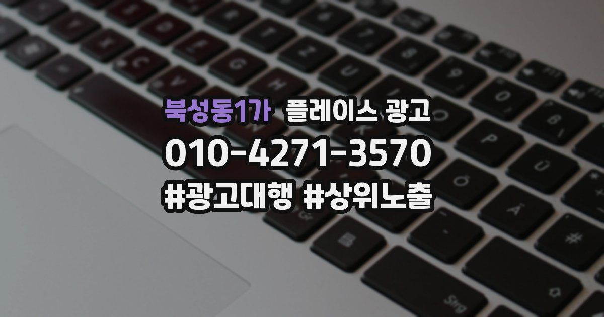 북성동1가 플레이스 광고