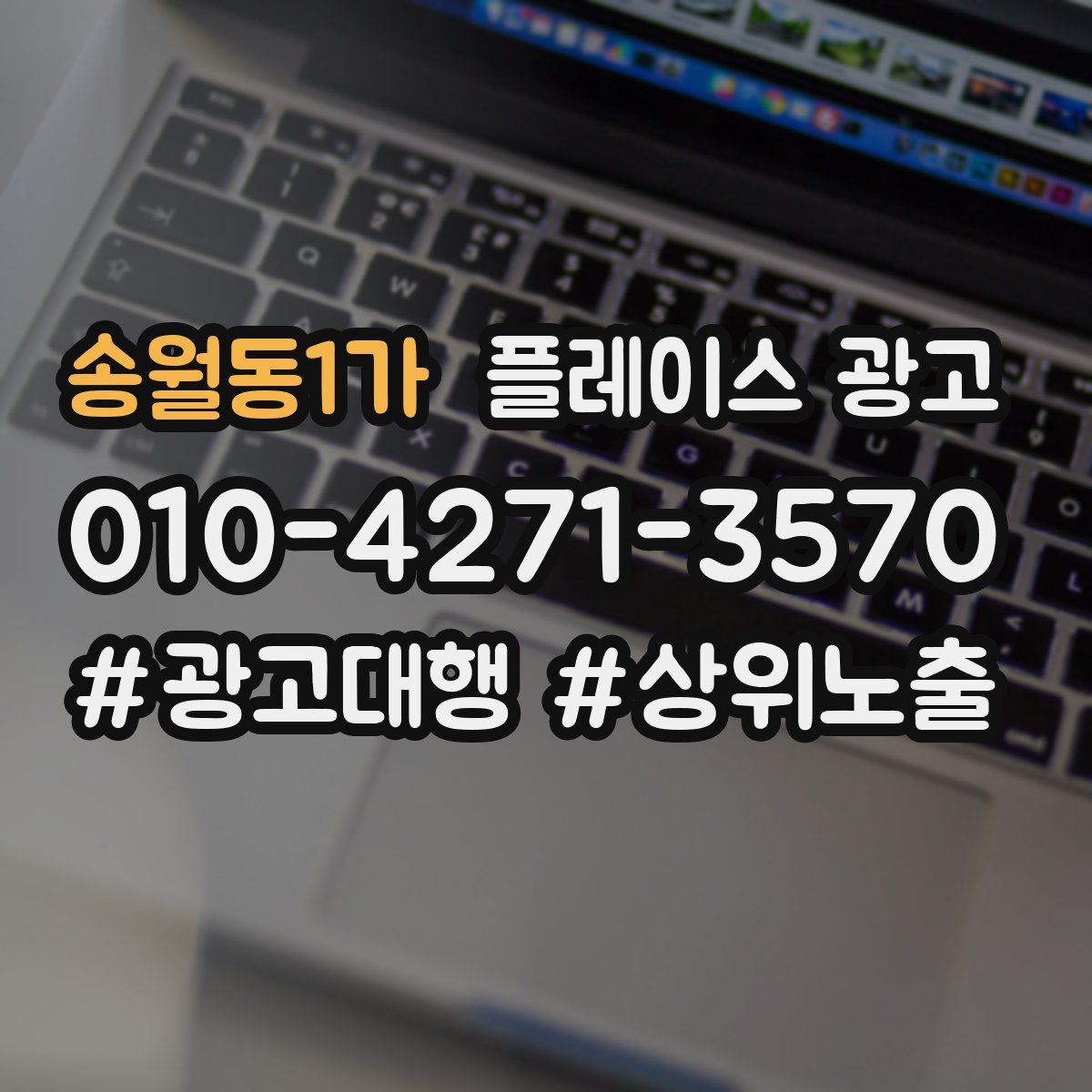 송월동1가 플레이스 광고