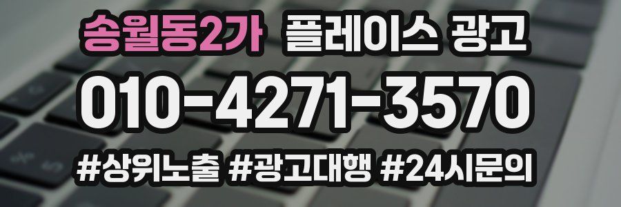 송월동2가 플레이스 광고