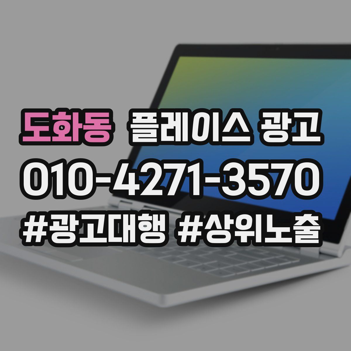 도화동 플레이스 광고