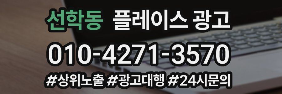 선학동 플레이스 광고