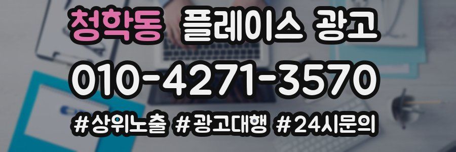 청학동 플레이스 광고