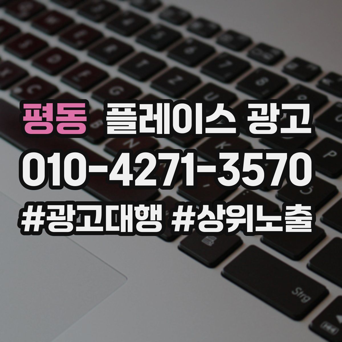 평동 플레이스 광고