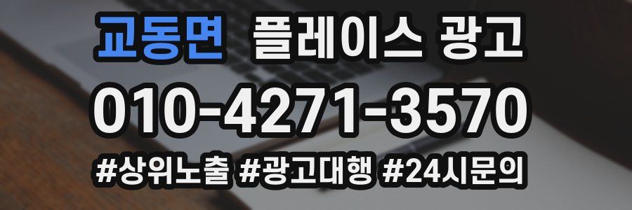 교동면 플레이스 광고