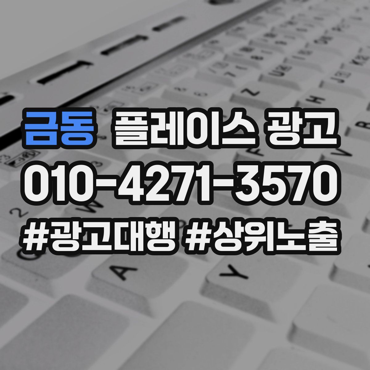 금동 플레이스 광고