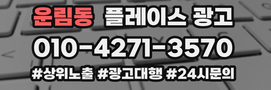 운림동 플레이스 광고