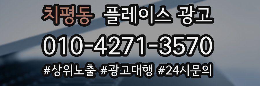 치평동 플레이스 광고
