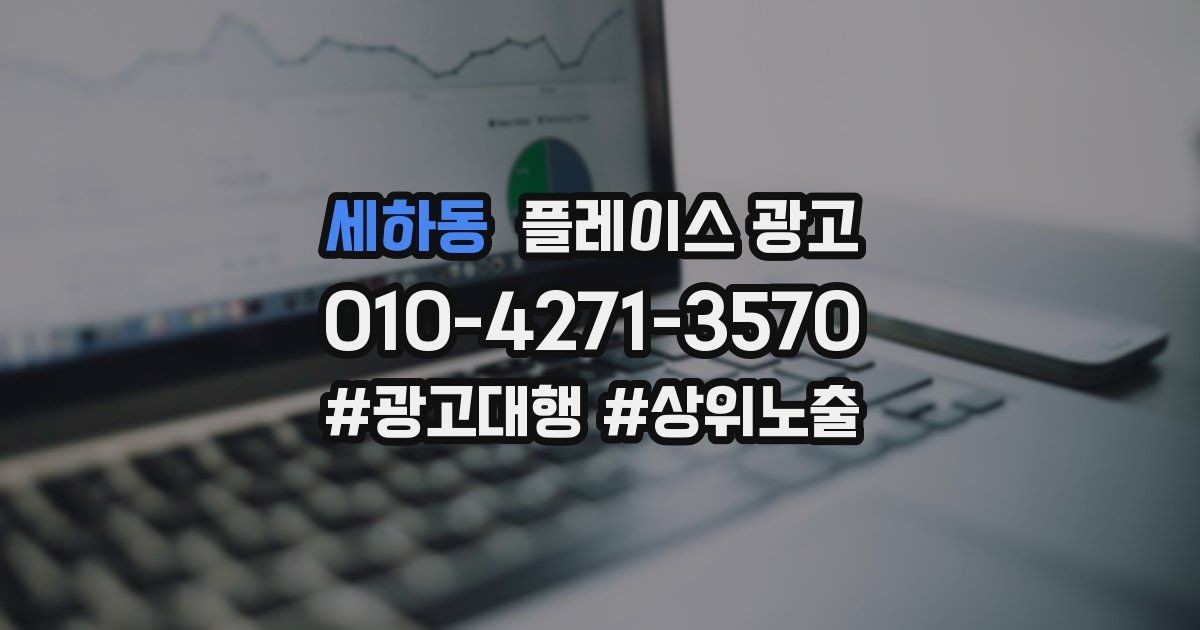 세하동 플레이스 광고