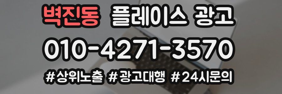 벽진동 플레이스 광고