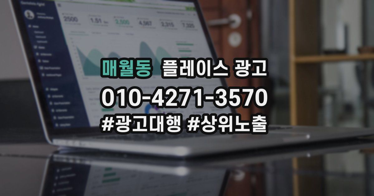 매월동 플레이스 광고