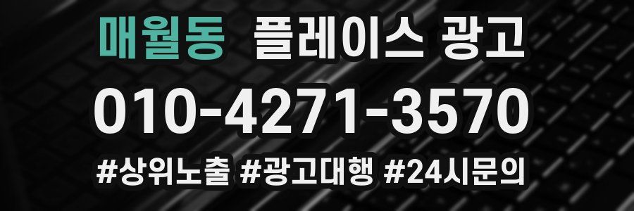 매월동 플레이스 광고
