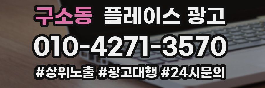 구소동 플레이스 광고