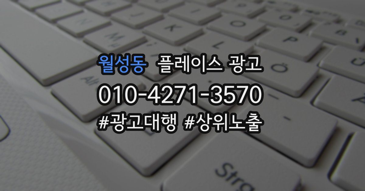 월성동 플레이스 광고