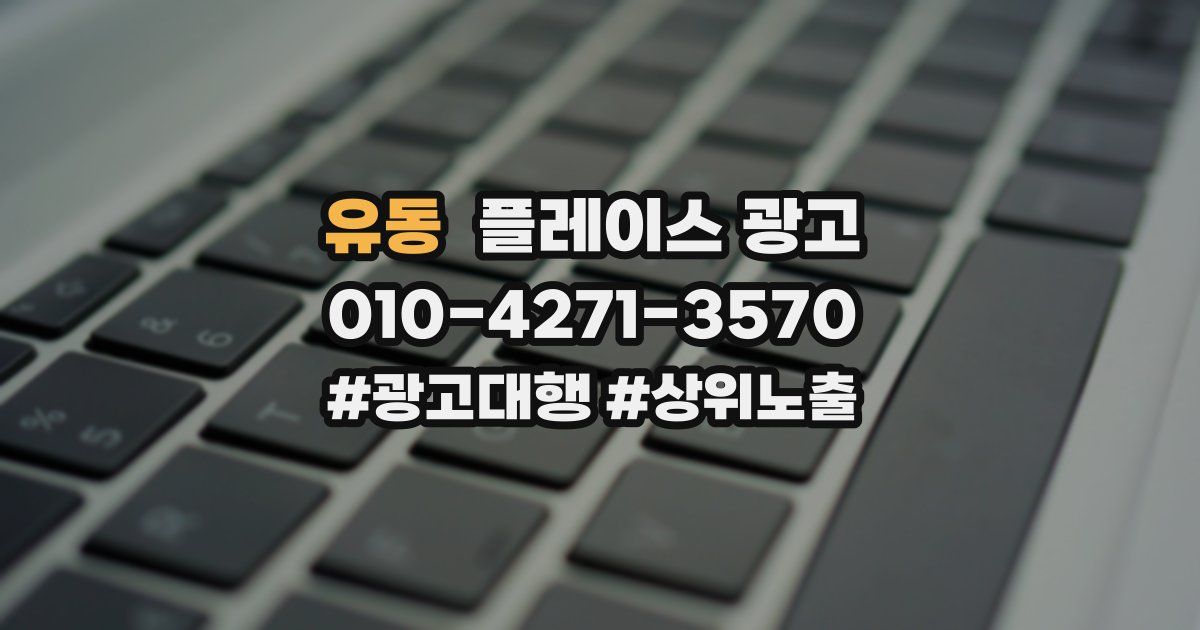 유동 플레이스 광고