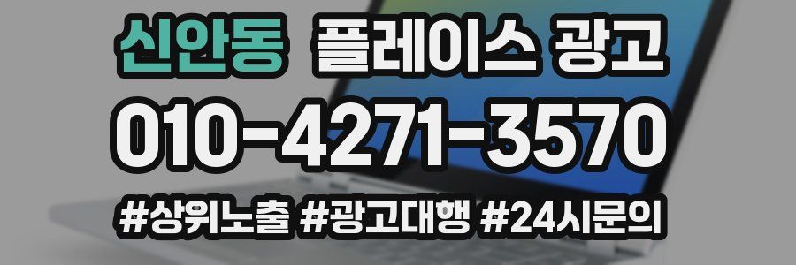 신안동 플레이스 광고