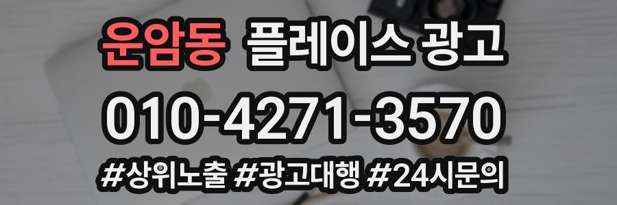 운암동 플레이스 광고