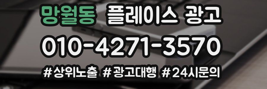 망월동 플레이스 광고