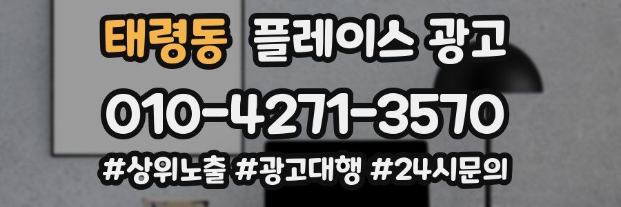 태령동 플레이스 광고