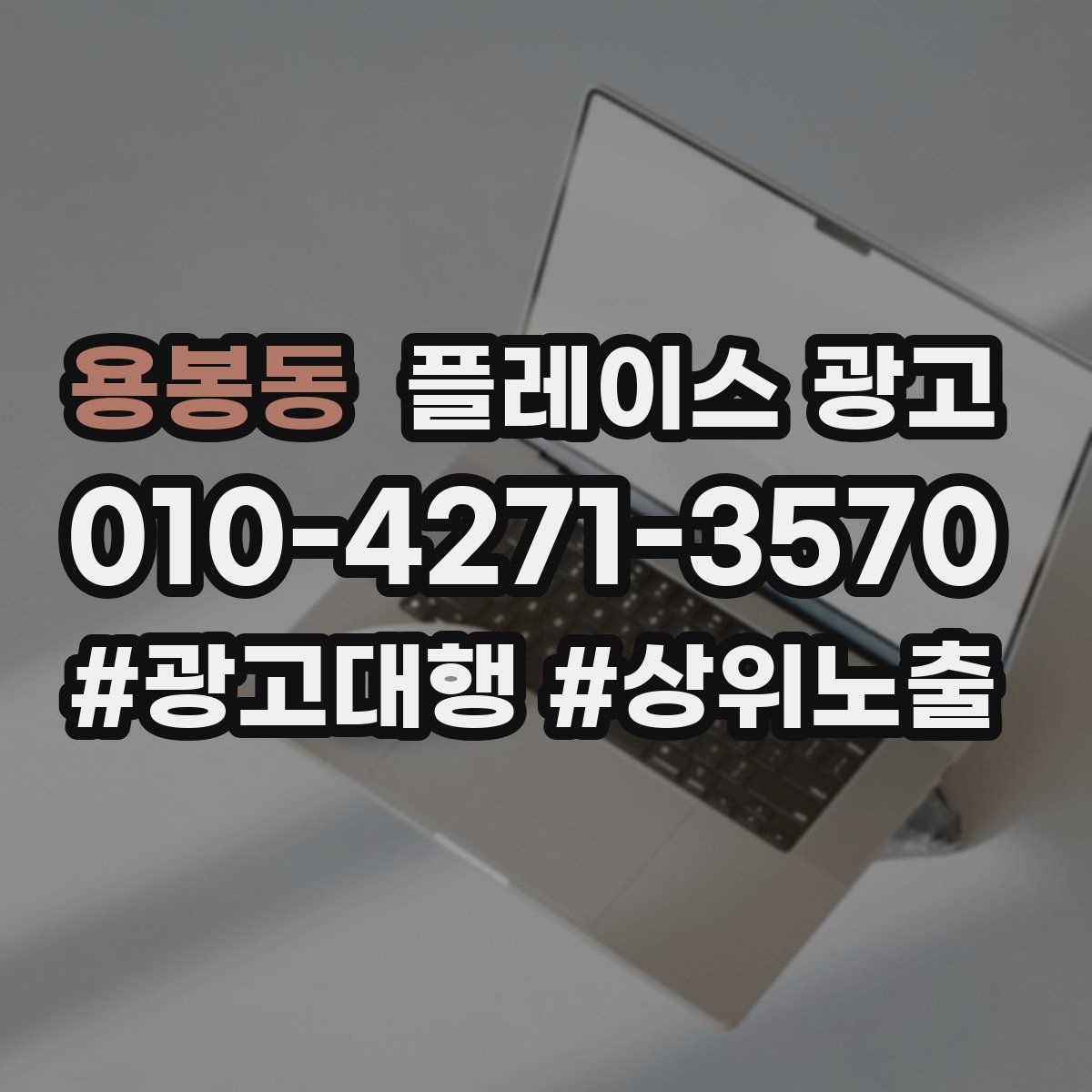 용봉동 플레이스 광고
