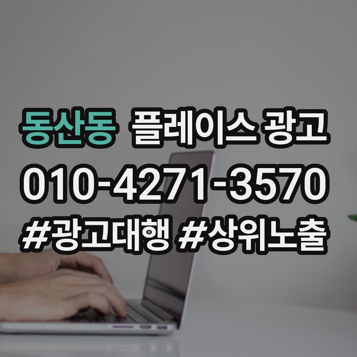 동산동 플레이스 광고