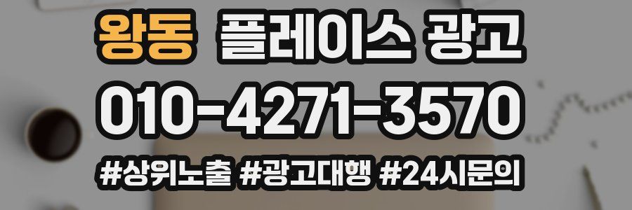 왕동 플레이스 광고