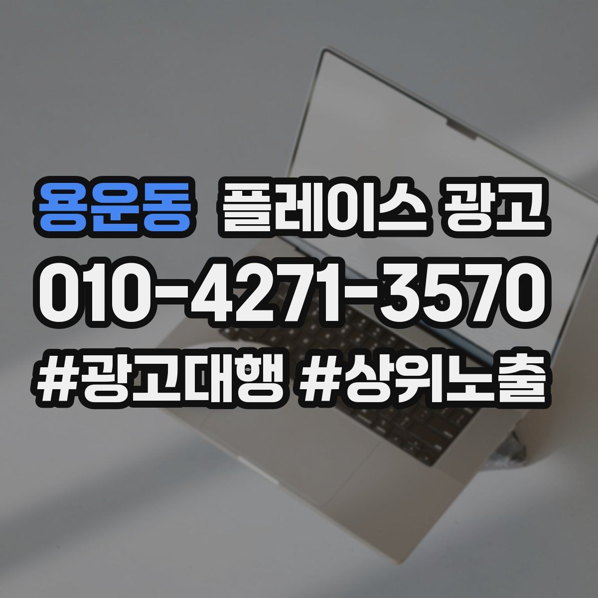 용운동 플레이스 광고
