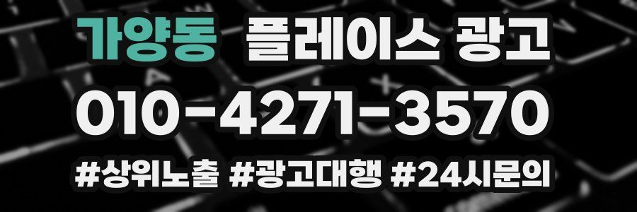 가양동 플레이스 광고