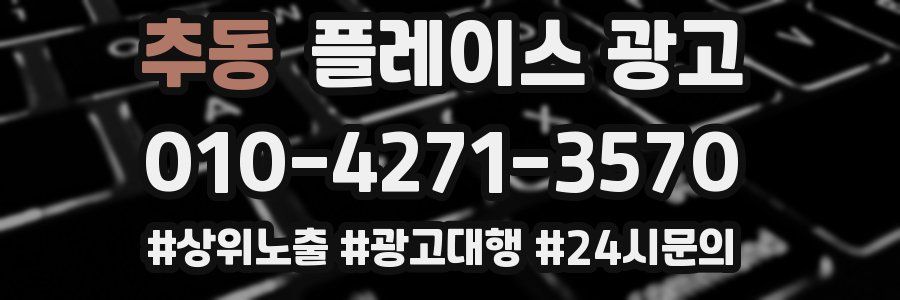 추동 플레이스 광고