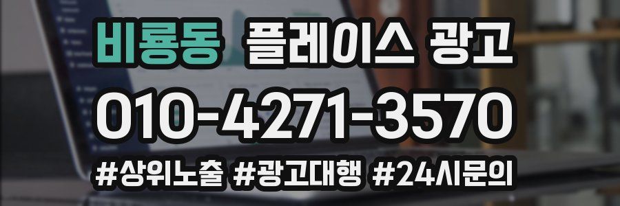 비룡동 플레이스 광고