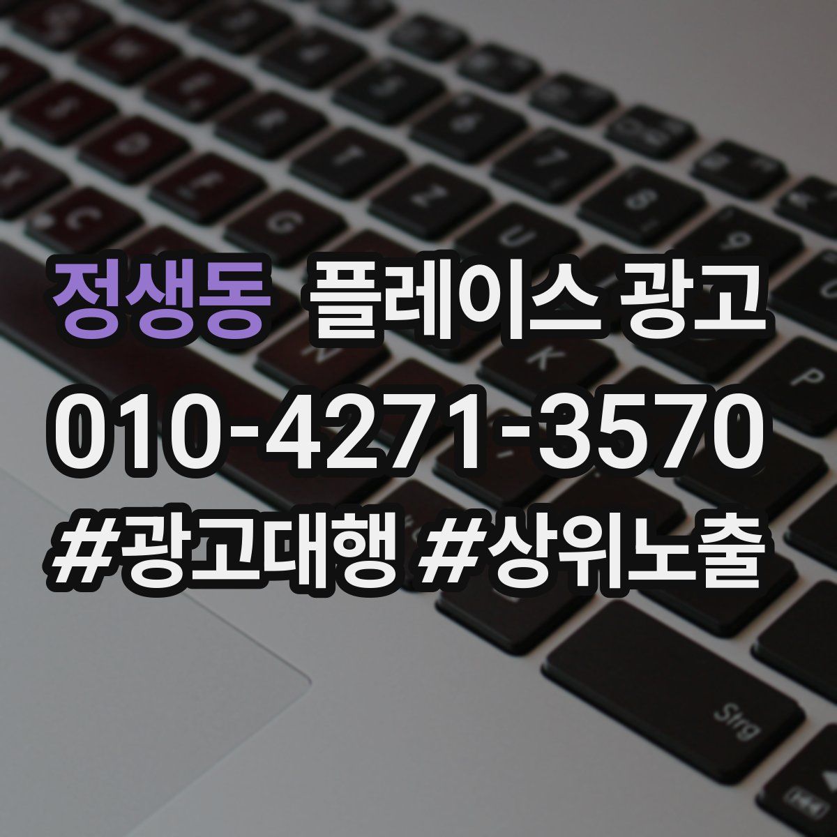 정생동 플레이스 광고