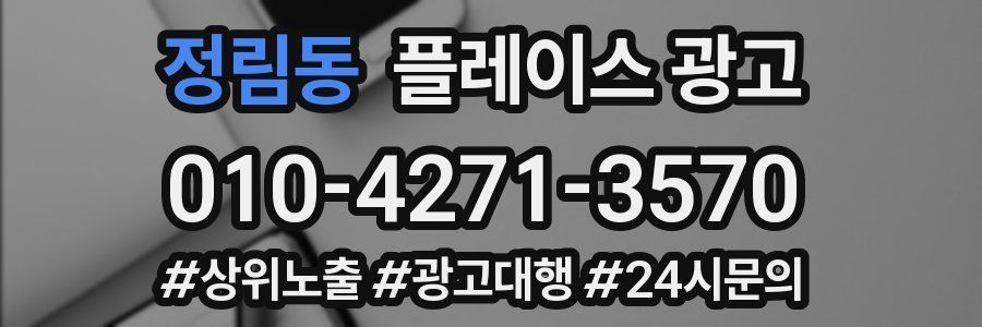 정림동 플레이스 광고
