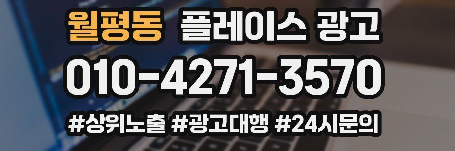 월평동 플레이스 광고