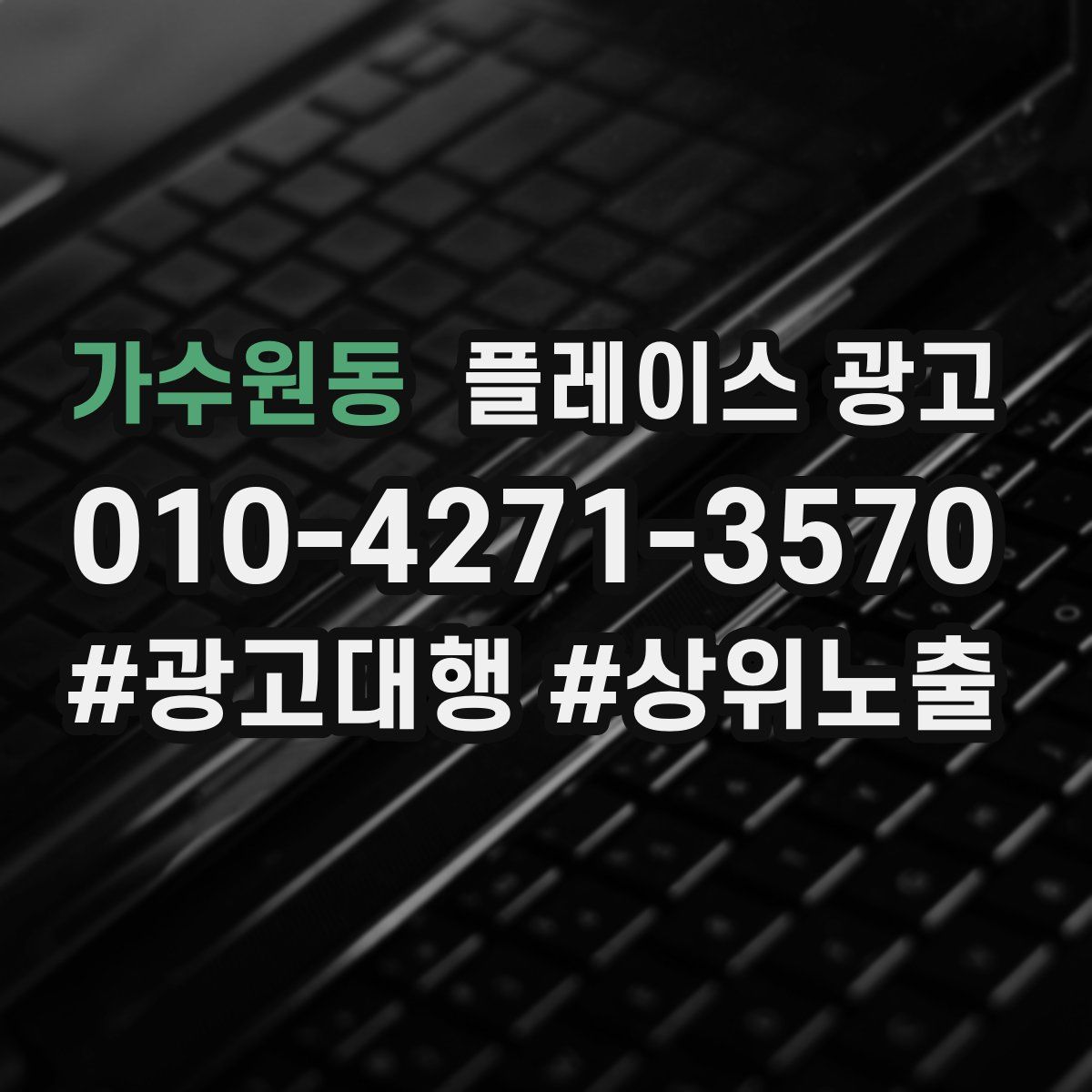 가수원동 플레이스 광고