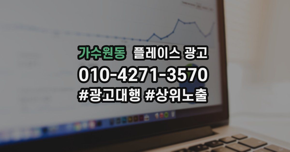 가수원동 플레이스 광고