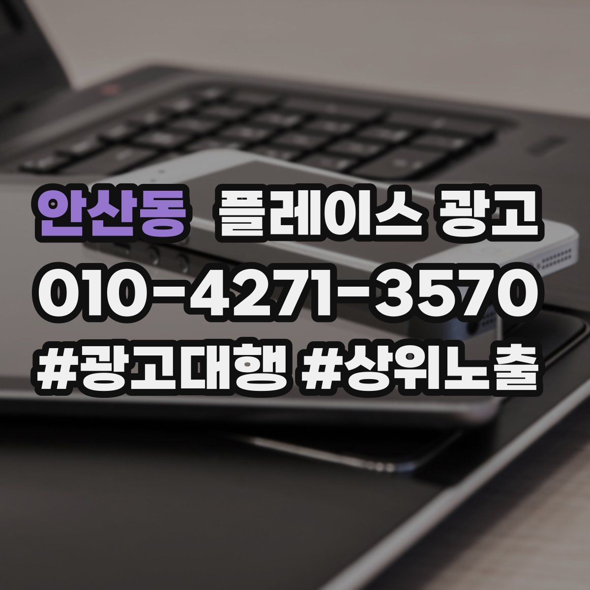 안산동 플레이스 광고