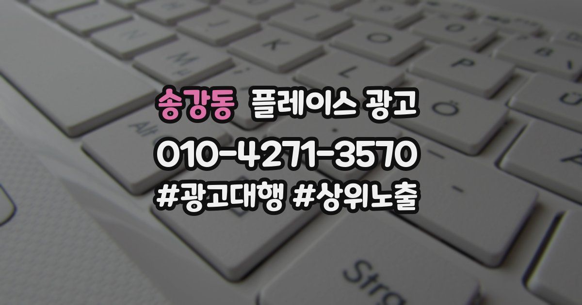 송강동 플레이스 광고