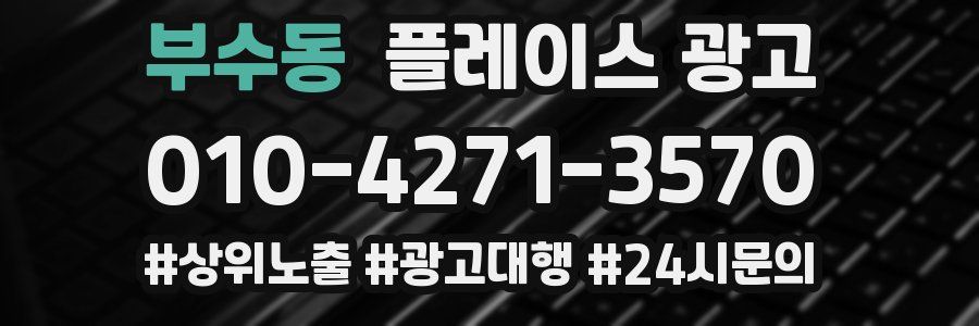 부수동 플레이스 광고