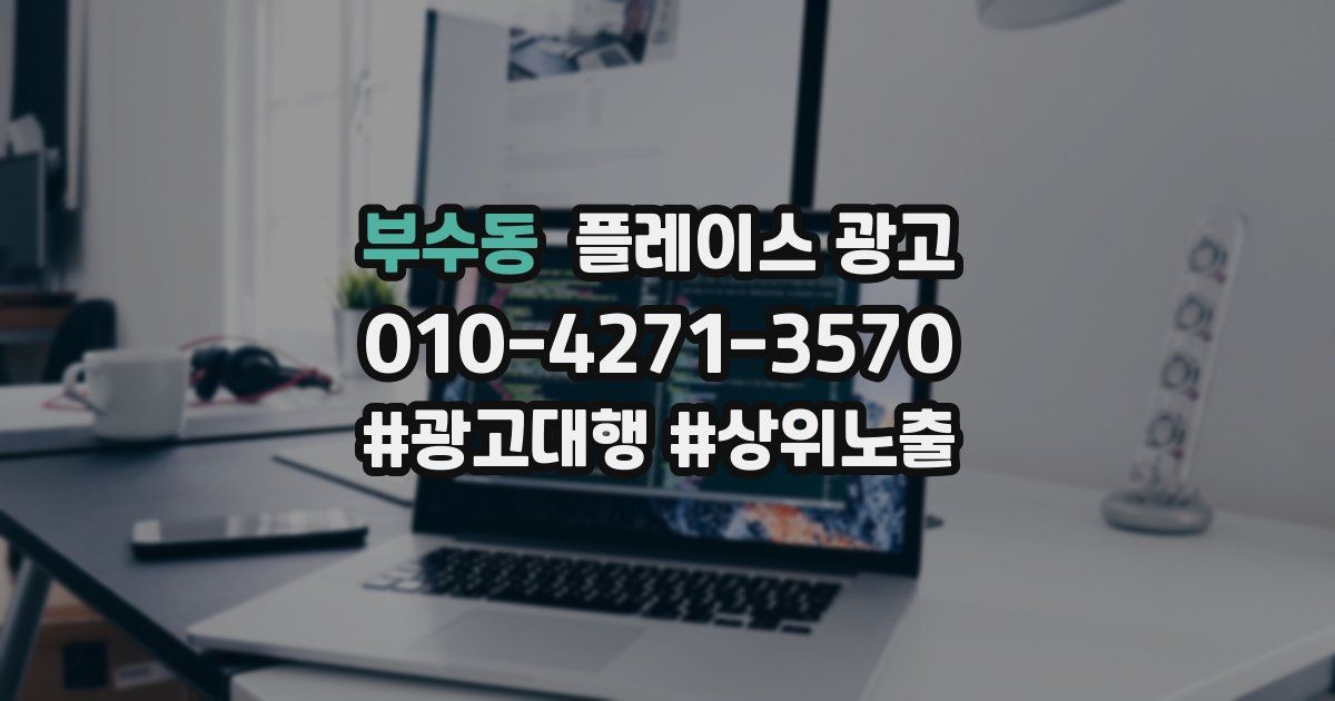 부수동 플레이스 광고