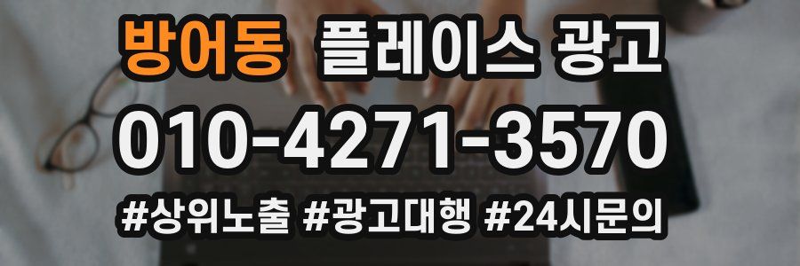 방어동 플레이스 광고