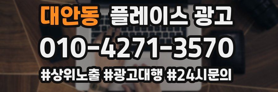 대안동 플레이스 광고
