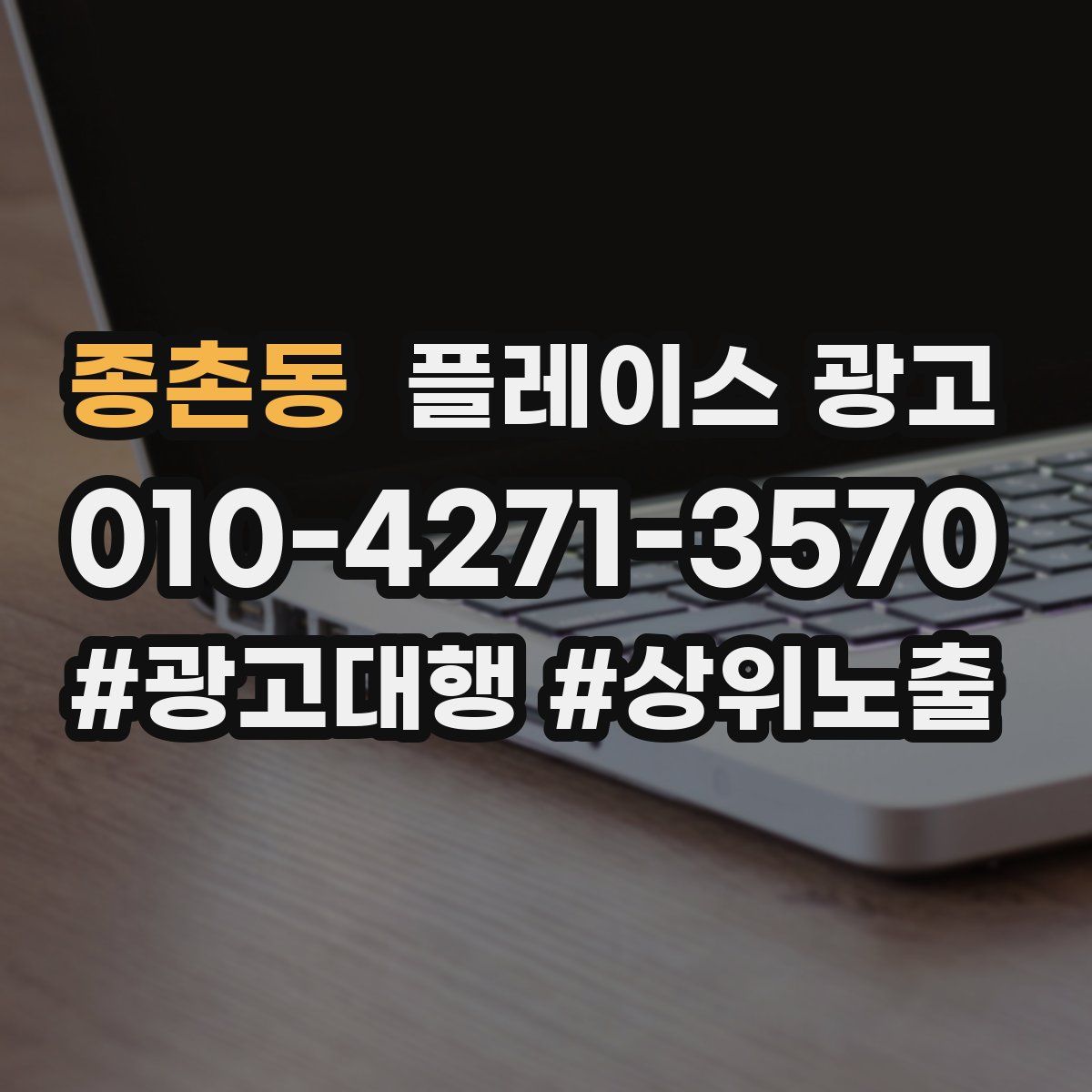 종촌동 플레이스 광고