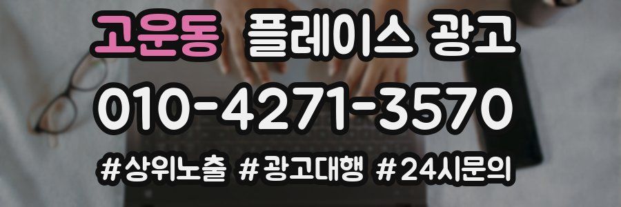 고운동 플레이스 광고