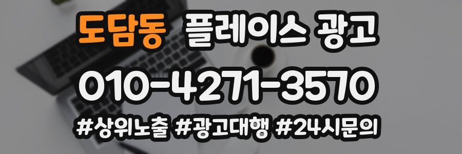 도담동 플레이스 광고