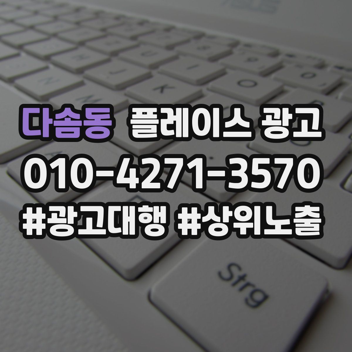 다솜동 플레이스 광고