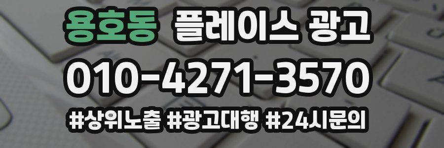 용호동 플레이스 광고